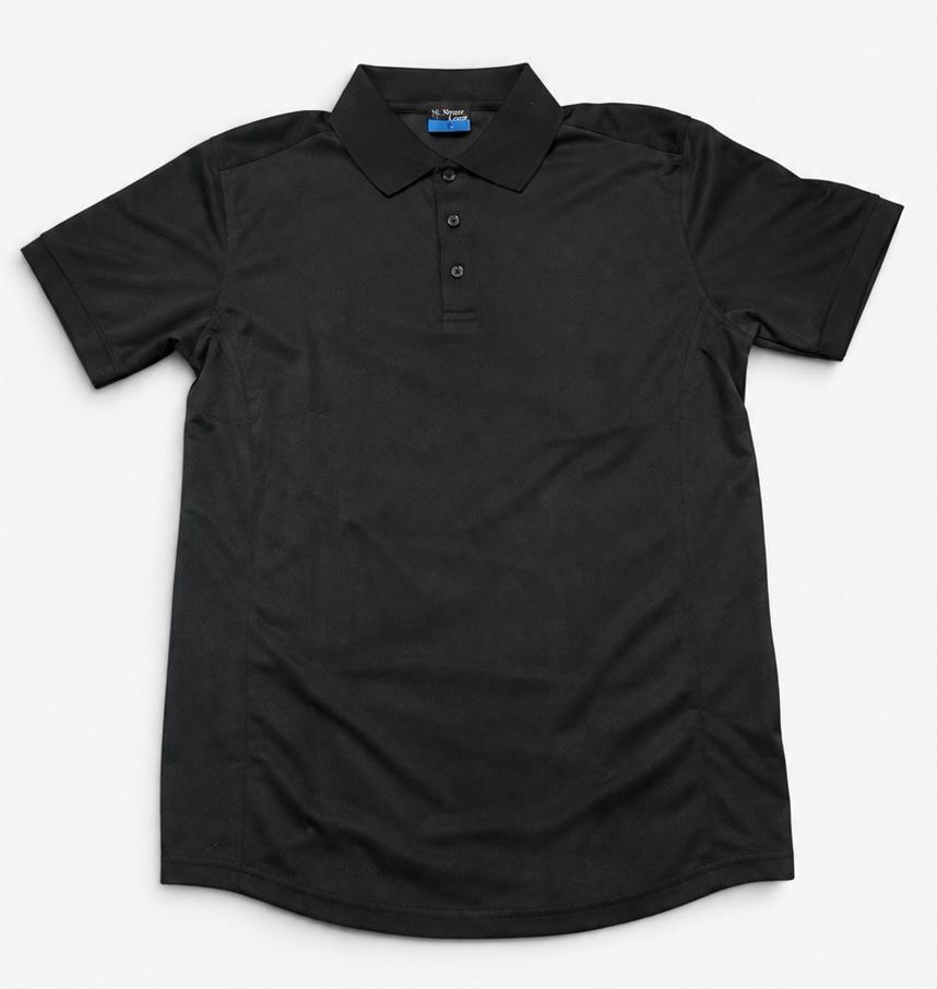 Polo deportiva negra